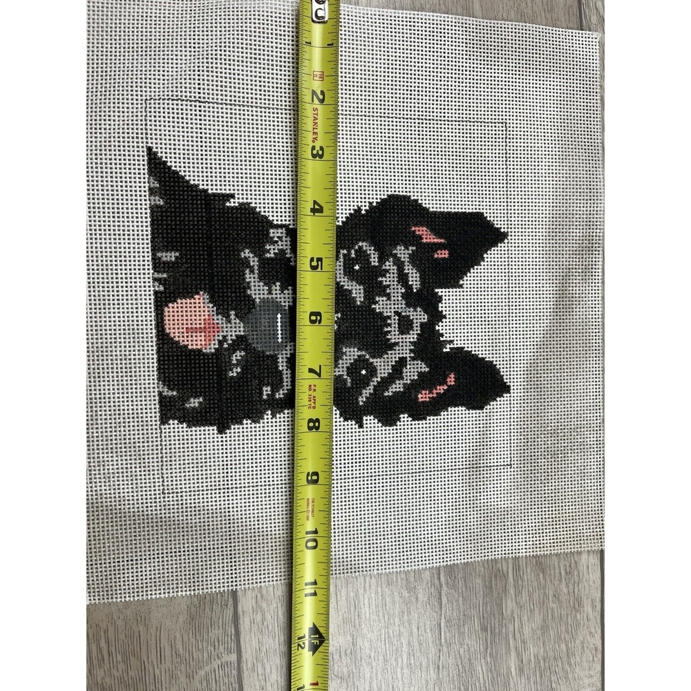 Cat's Cradle Handpainted Needlepoint Canvas Scottie Dog Aberdeen Scotch Terrier‎ - Picture 3 of 8